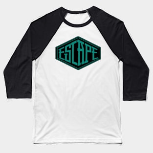 Escape logo style Green colour 3 Baseball T-Shirt